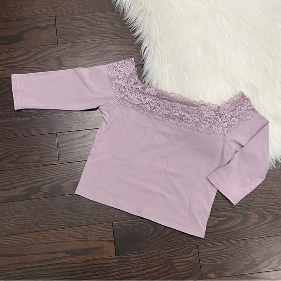 Streetwear Society | Lace off the shoulder top - Picture 1 of 5